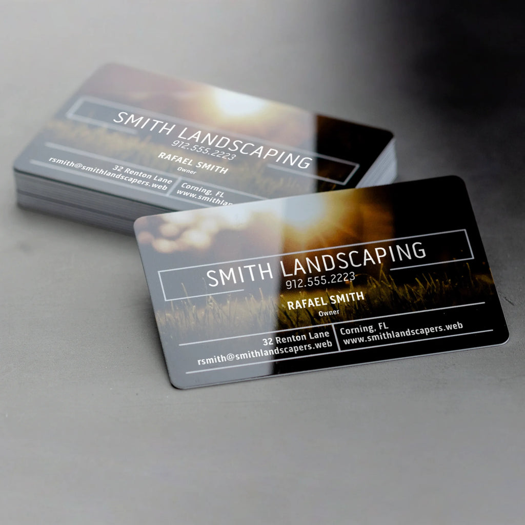 Business cards - White Plastic - 30pt