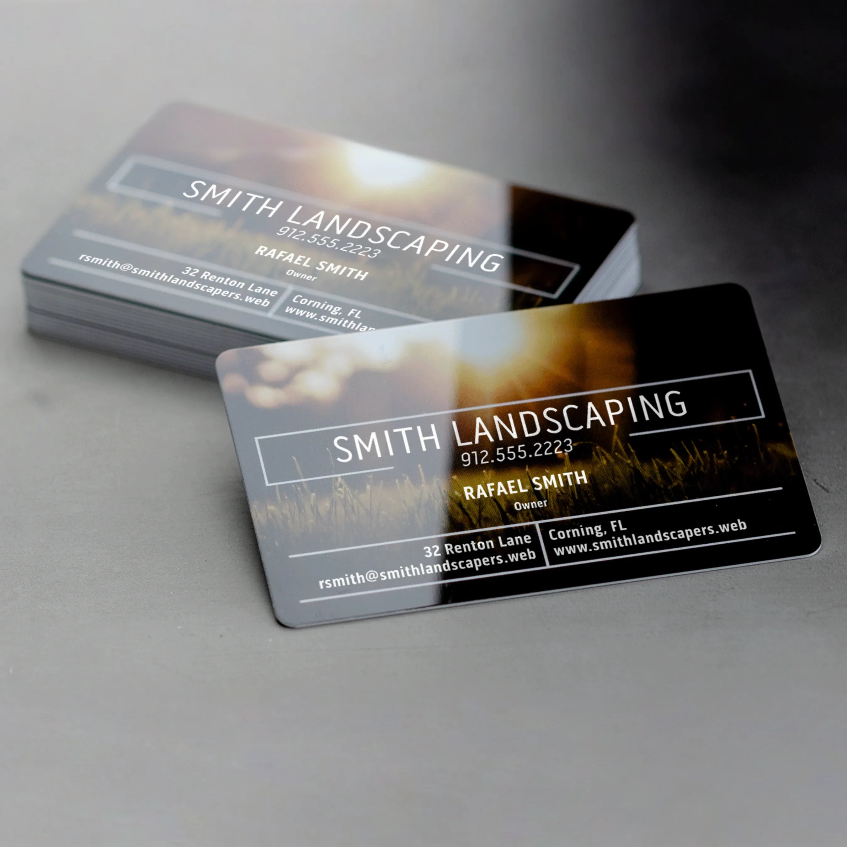 Business cards - White Plastic - 30pt