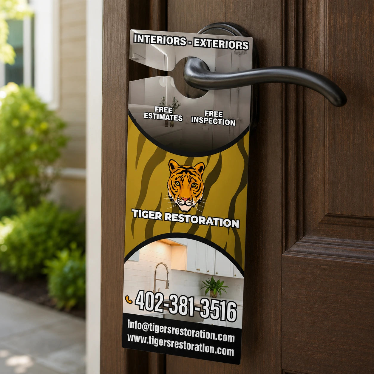Doorhangers  4.5"x11" - Glossy - double side