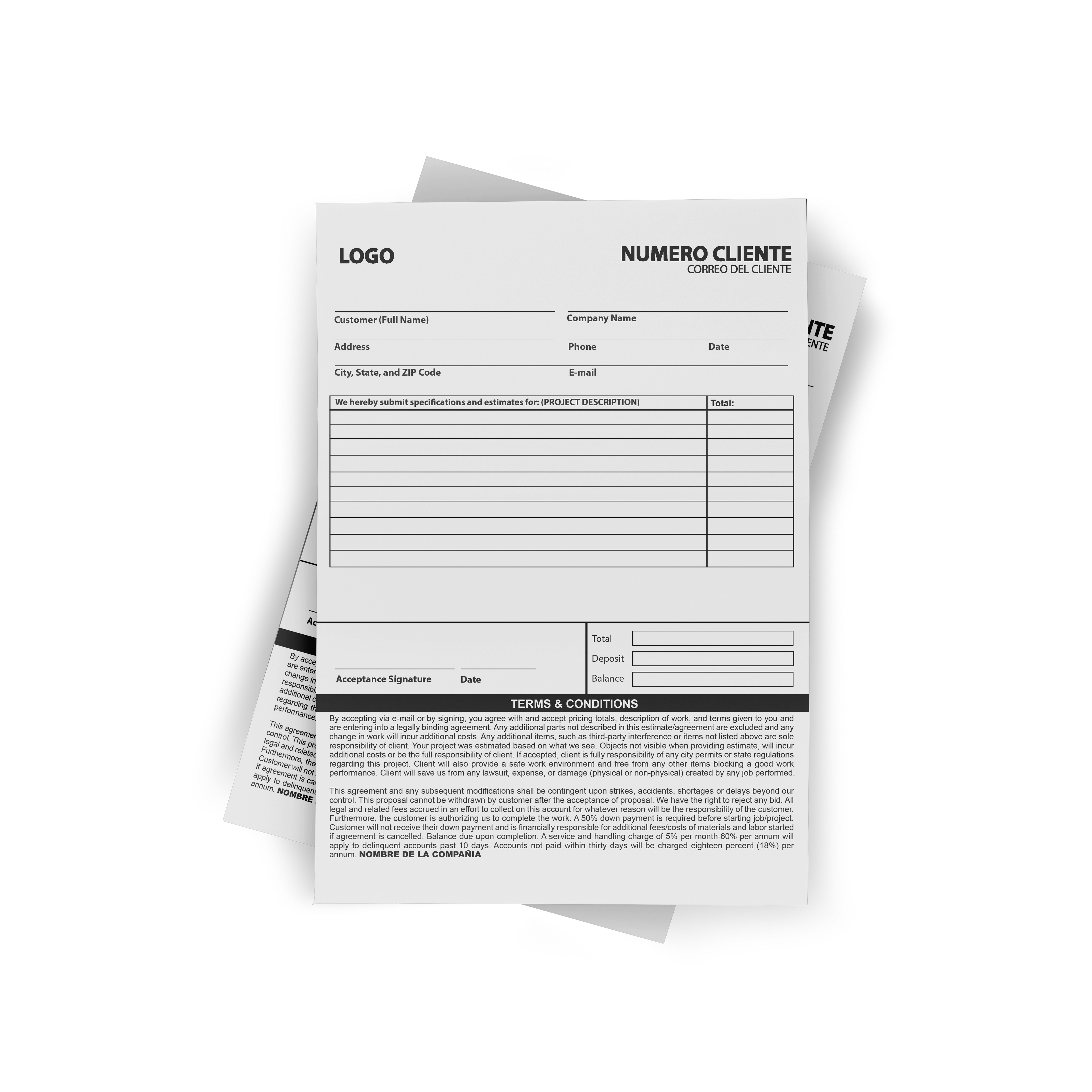 Carbon Forms – 8.5" x 11"